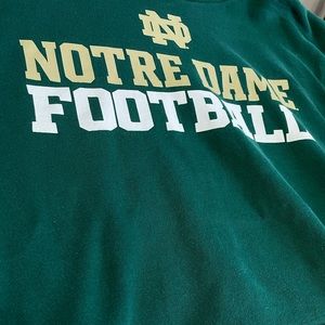 Notre Dame Adidas Green Cotton Hoodie Sweatshirt size XL